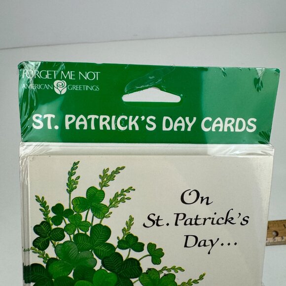 Sealed Vtg Saint St Patricks Pattys Day Greeting Cards w Envelopes Holiday Retro - Picture 6 of 11